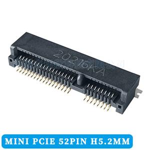 MINI PCI-E 連接器52PIN PCI插槽5.2H貼板式